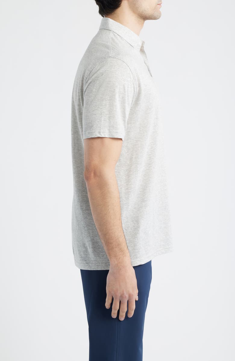 Peter Millar Sanibel Linen & Cotton Polo, Alternate, color, Gale Grey