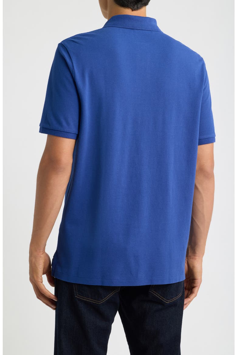 The Iconic Cotton Mesh Polo, Alternate, color, BLUE