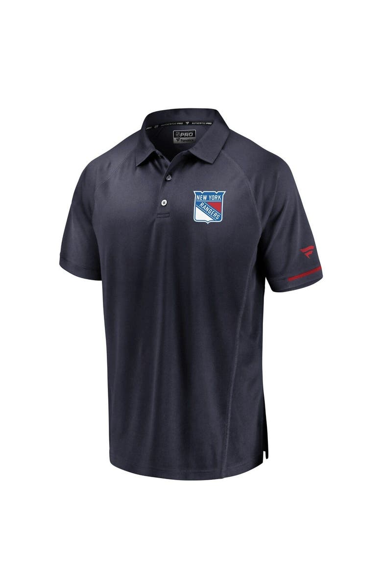 FANATICS Men's Fanatics Branded Navy New York Rangers Authentic Pro Rinkside Polo, Main, color, 