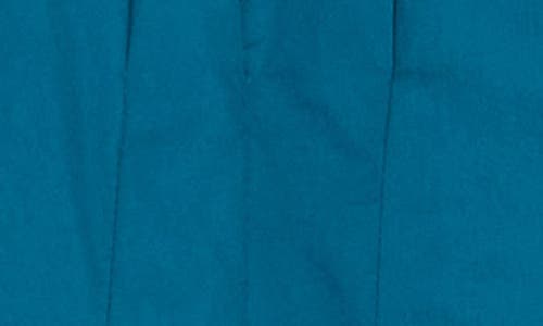 Eliza J Puff Sleeve Cotton Shirtdress In Blue