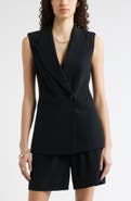 Nordstrom Sleeveless Crepe Blazer