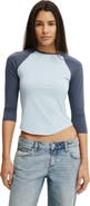 Cotton On Women's 90S Baby Raglan 3/4 Tee