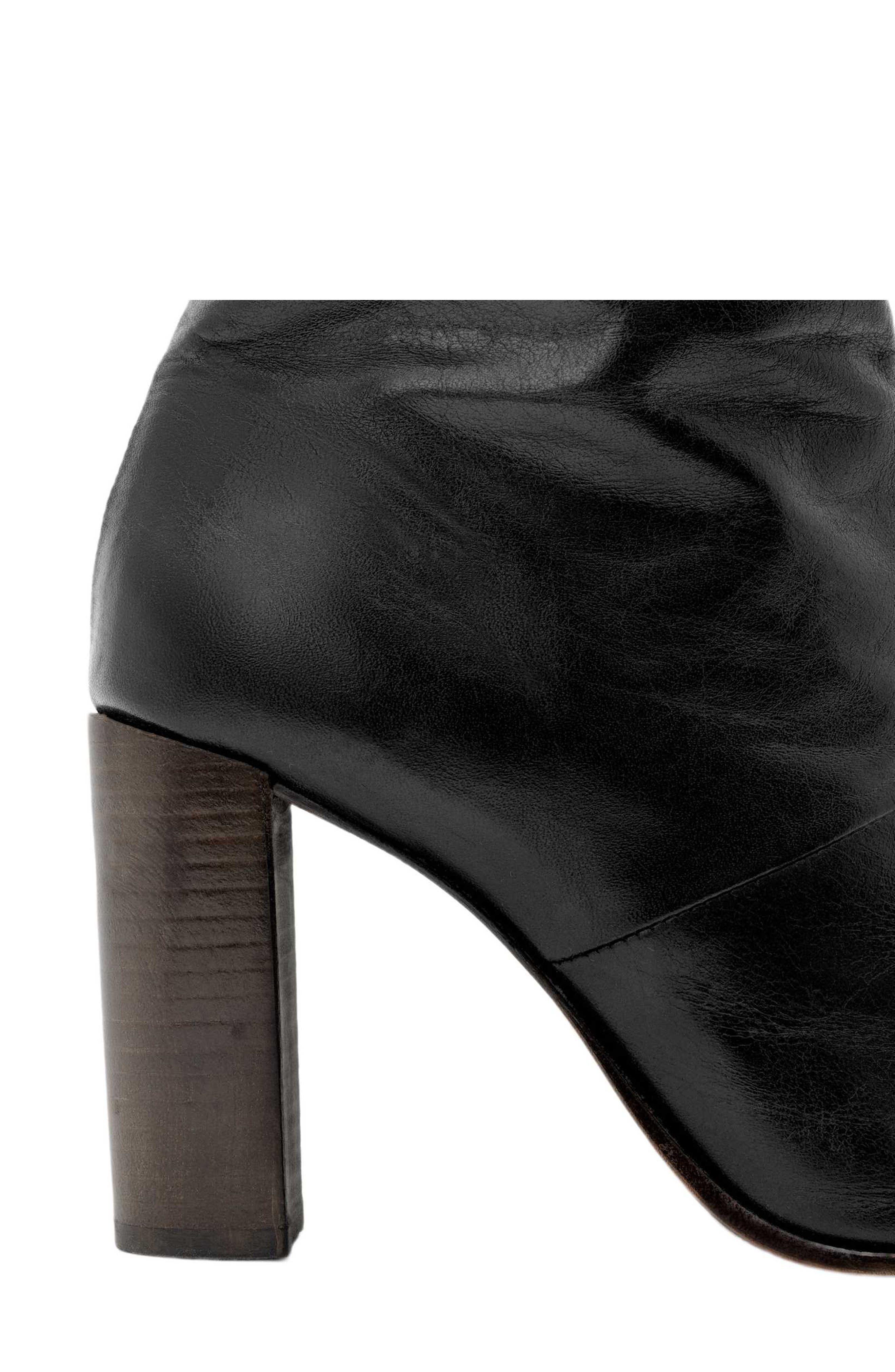 Marisa Leather Knee High Boot, Alternate, color, BLACK