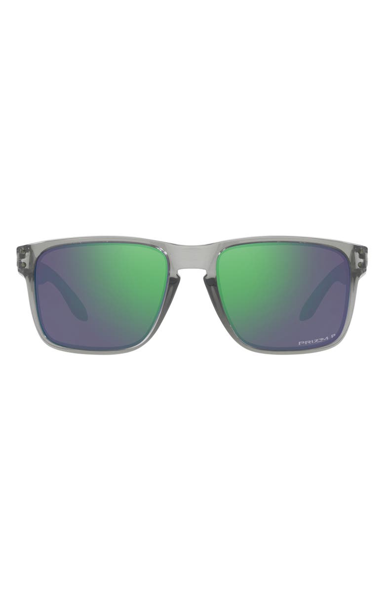 Oakley Holbrook XL 59mm Prizm<sup>™</sup> Polarized Square Sunglasses, Main, color, Grey Metal
