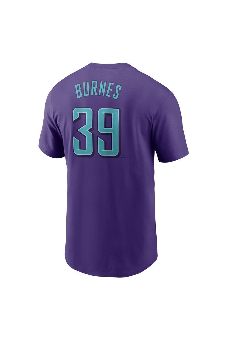 Men's Nike Corbin Burnes Purple Arizona Diamondbacks 2025 City Connect Fuse Name & Number T-Shirt, Alternate, color, Purple