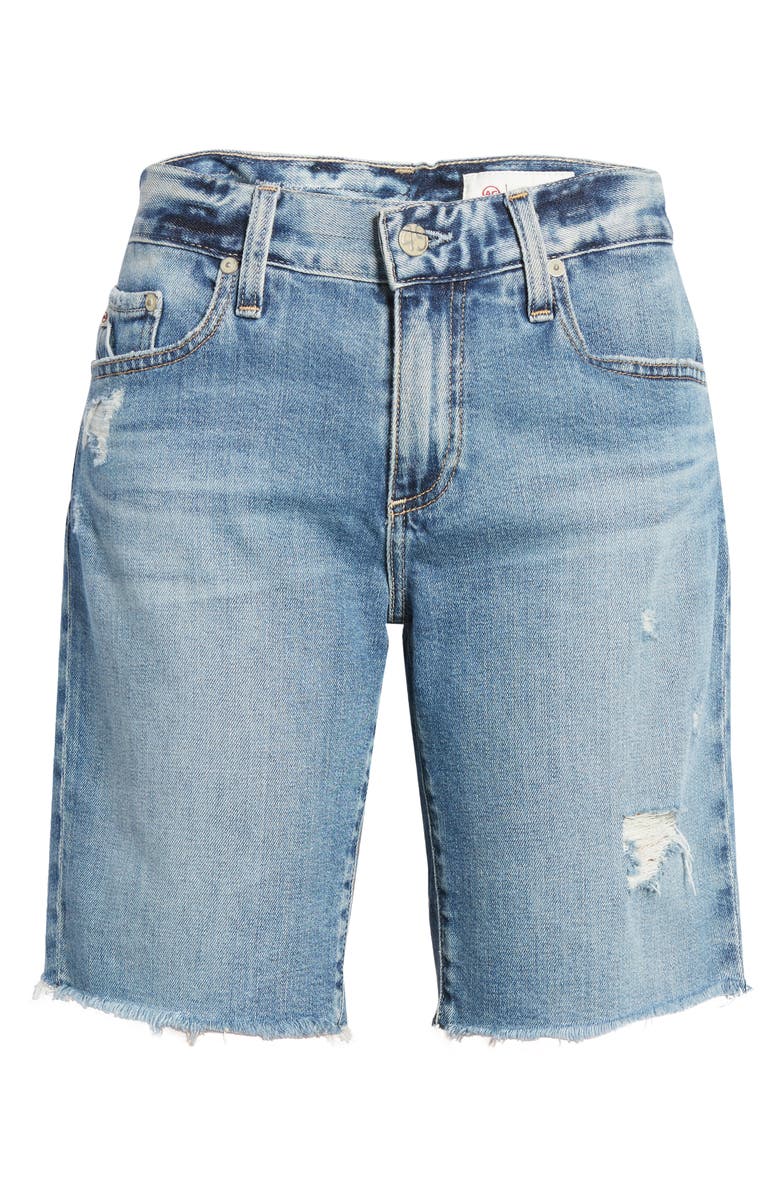 AG Nikki Raw Hem Denim Bermuda Shorts, Alternate, color, 16 Years Shotgun
