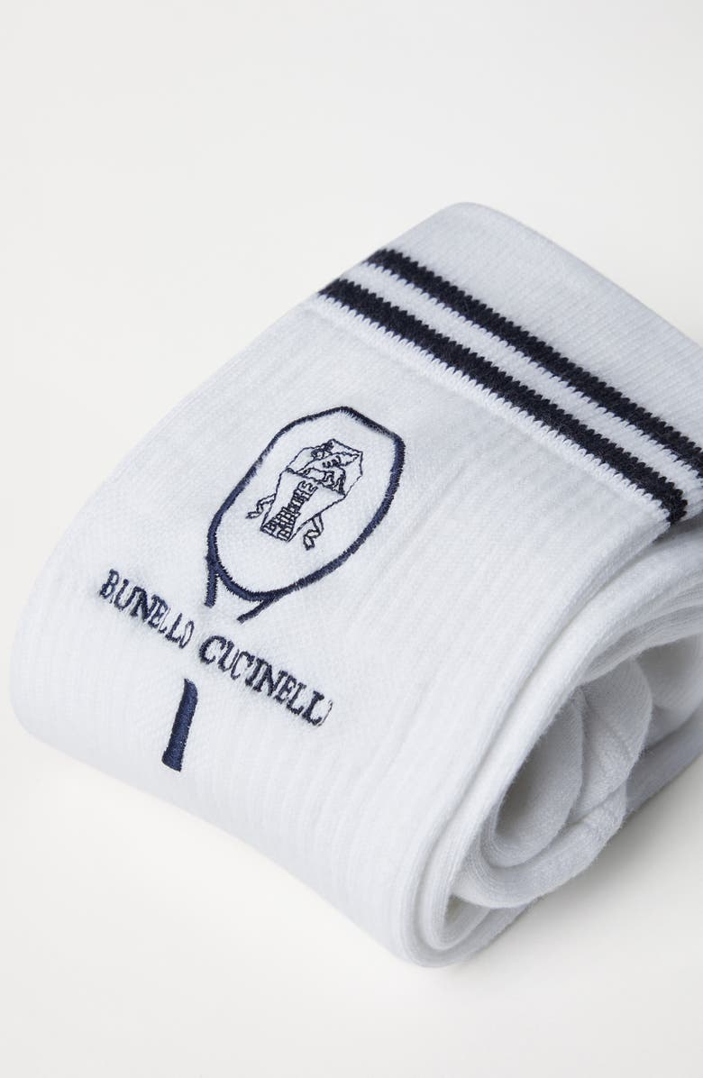 Brunello Cucinelli Socks with Tennis logo, Alternate, color, 