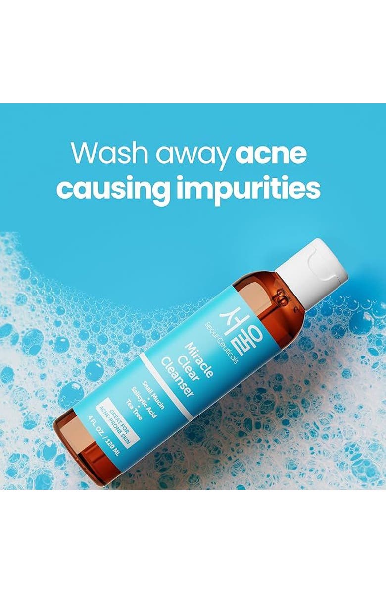 Seoul Ceuticals Miracle Clear Korean Snail Mucin Cleanser, Alternate, color, Clear