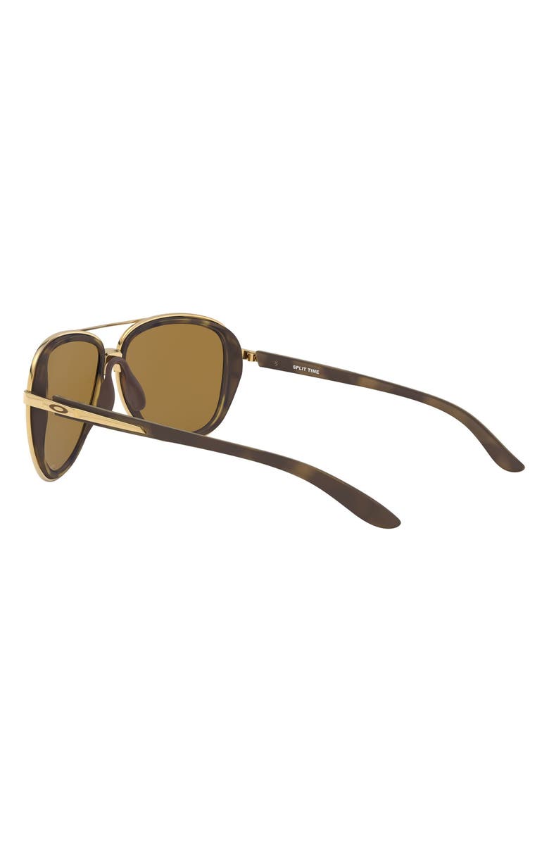 Oakley Split Time 58mm Prizm<sup>™</sup> Polarized Pilot Sunglasses, Alternate, color,