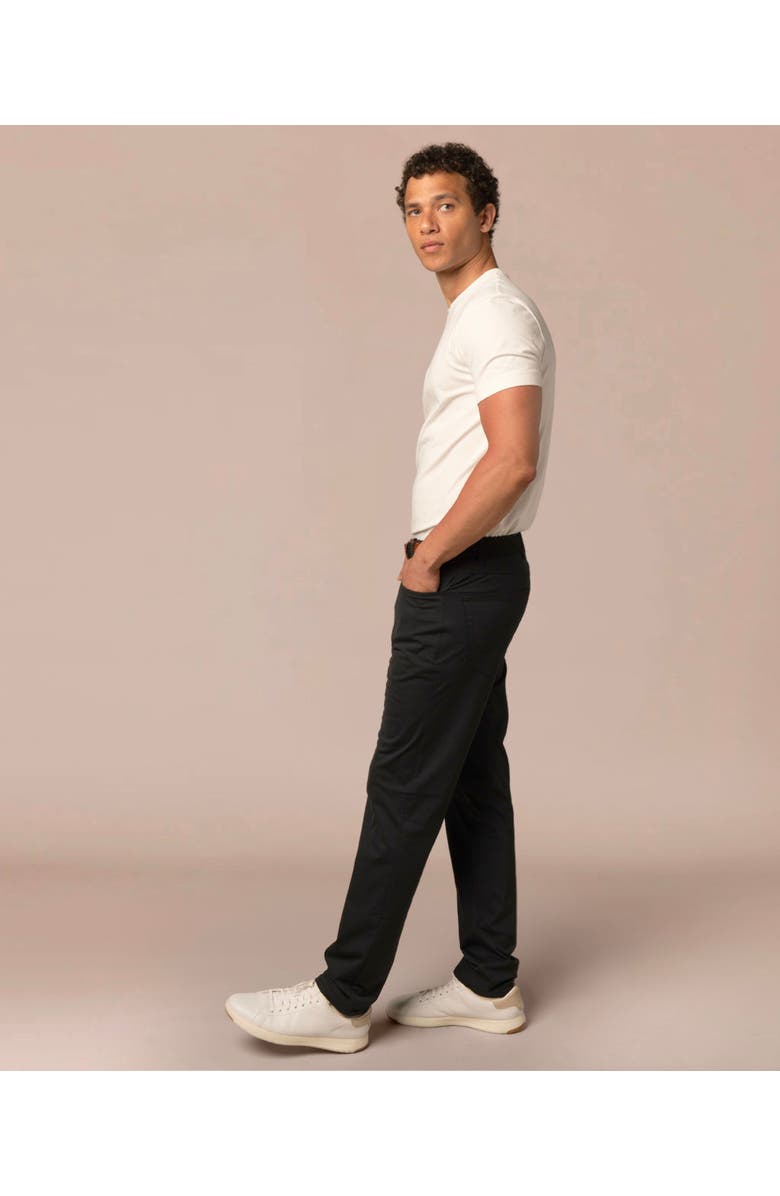 ASHWORTH GOLF 5 Pocket Stretch Warp Pant, Alternate, color, Black