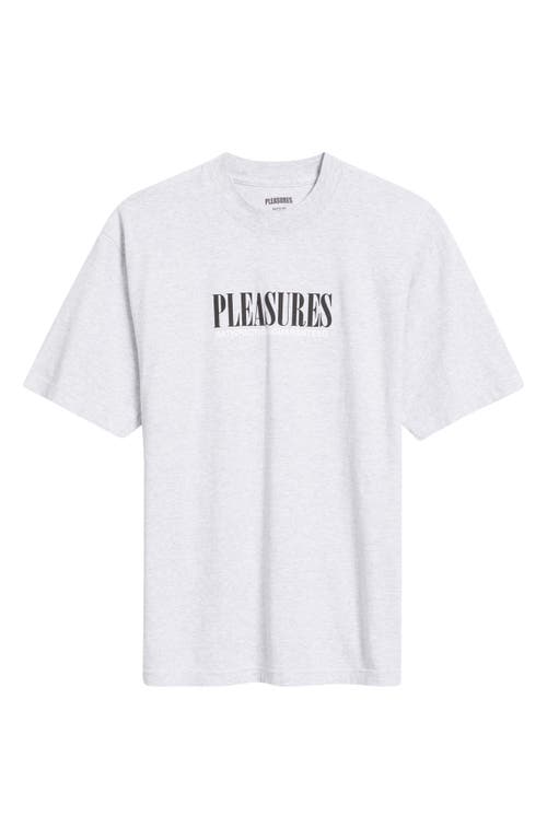 Pleasures Satisfaction Cotton Graphic T-shirt In Grey