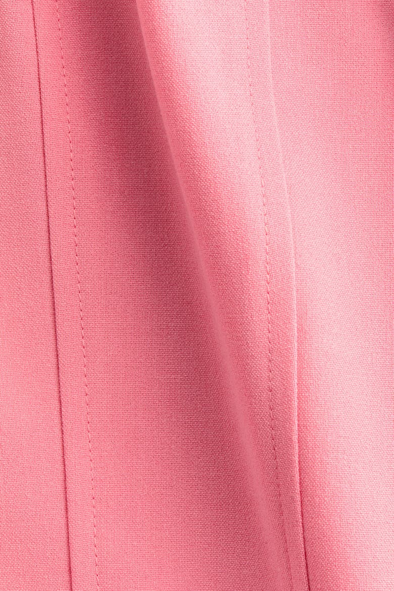 Flared-skirt Tie-detail Dress, Alternate, color, Pink
