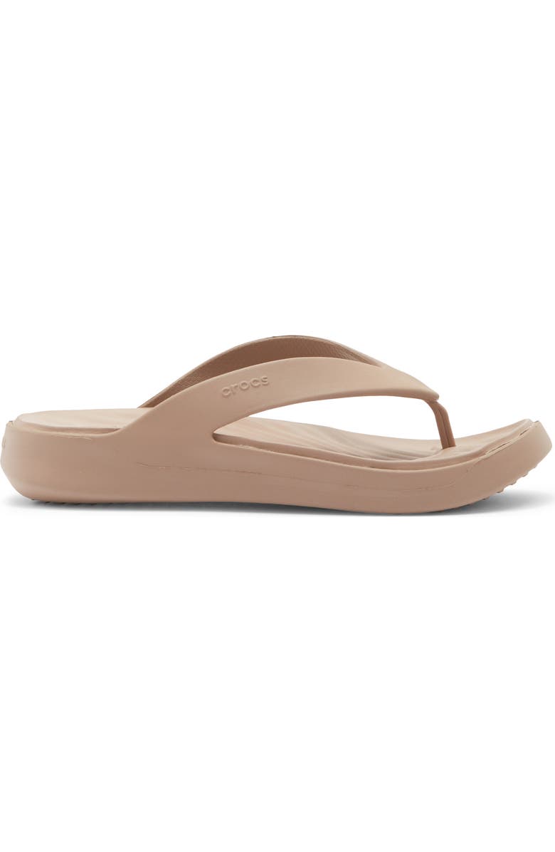 CROCS Getaway Platform Flip Flop, Alternate, color, Latte