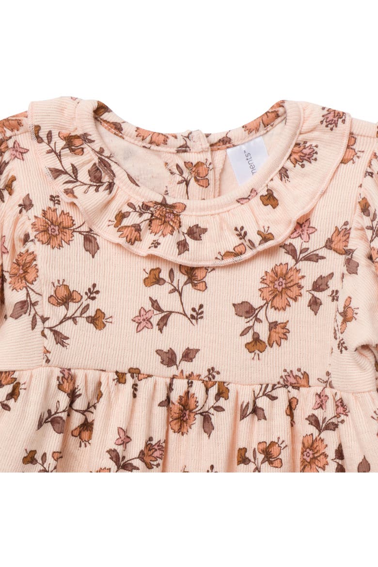 Ruffle Collar Romper, Alternate, color, Wildflower