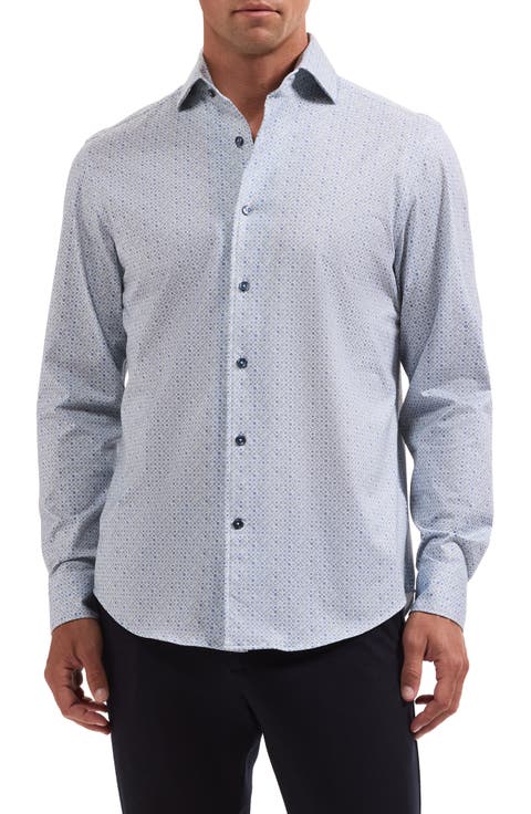 Devon OoohCotton® Print Button-Up Shirt