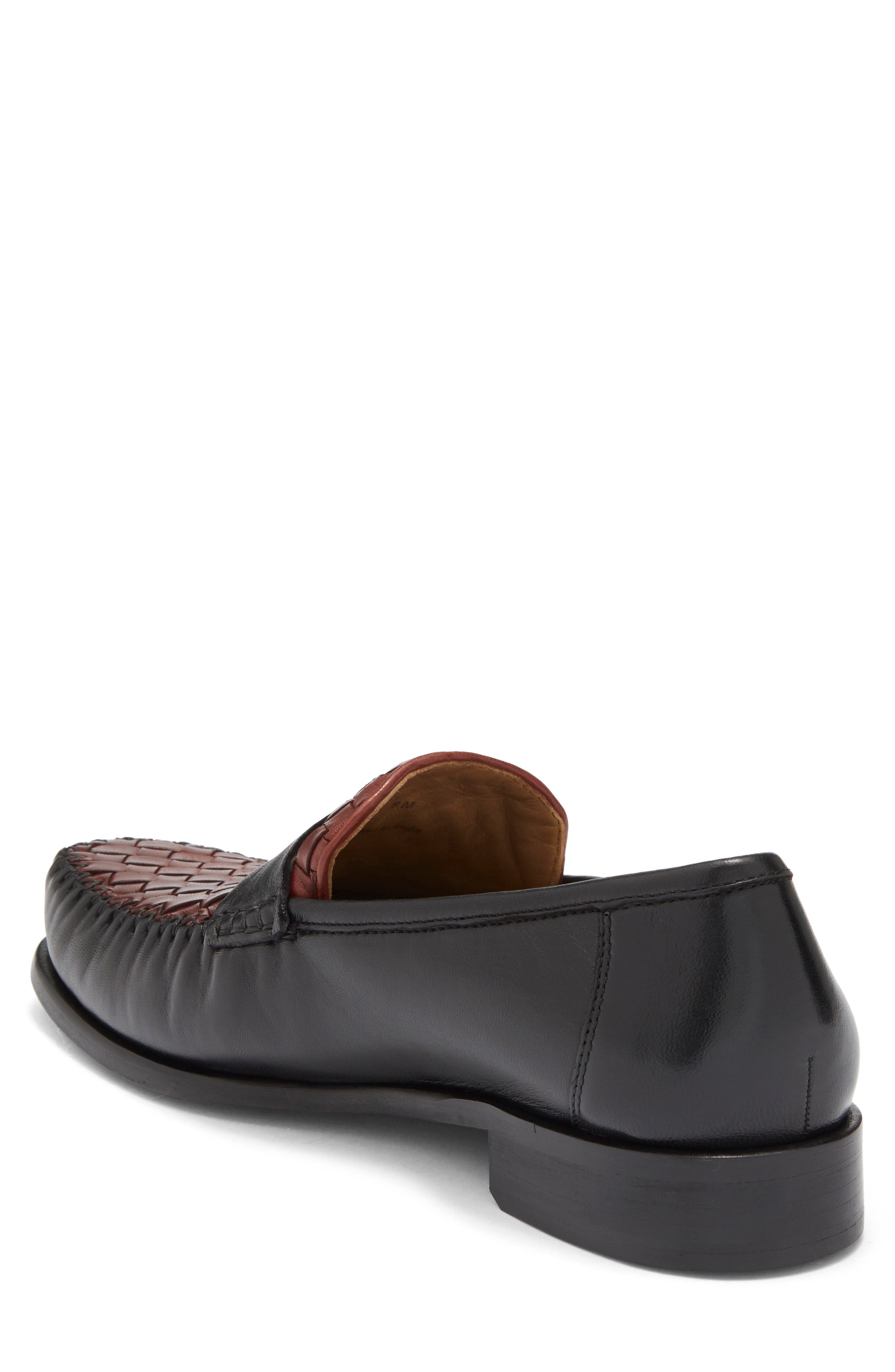 Robert Zur Penny Loafer, Alternate, color, Black/ Luggage