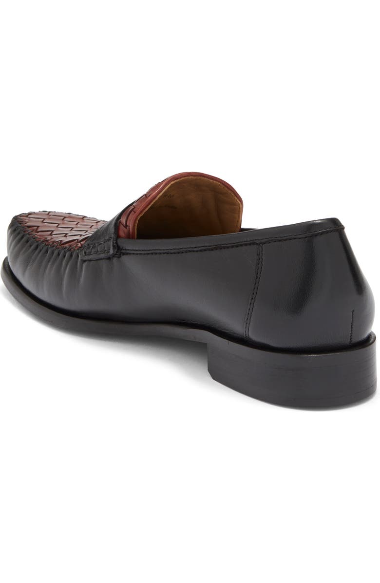 Robert Zur Penny Loafer, Alternate, color, Black/ Luggage