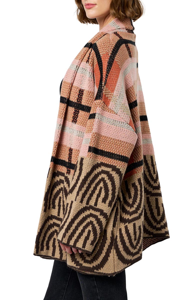 CIEBON Irene Knit Jacket, Alternate, color, Khaki Multi