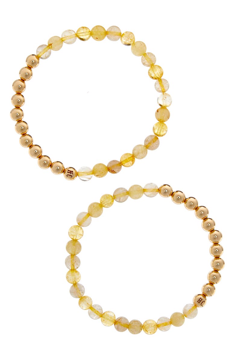 The Healer’s Collection N69 Money Max Set of 2 Healer
s Bracelets, Main, color, Yellow Gold