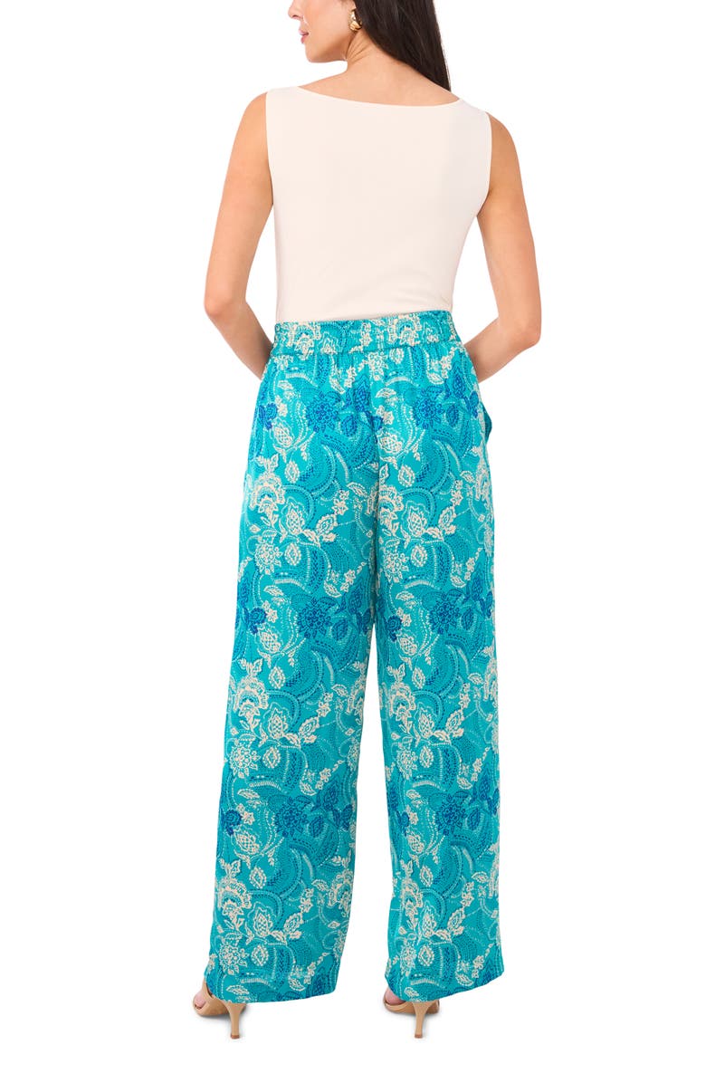 Vince Camuto Floral Print Wide Leg Pants, Alternate, color, 