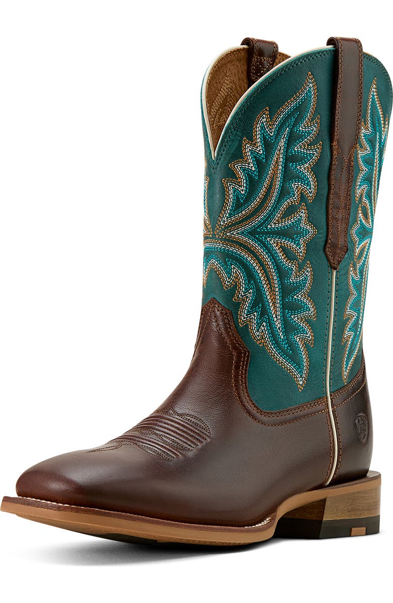 Ariat Walker Espresso Western Boot, Alternate, color, Brown