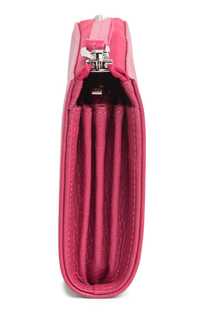 Longchamp Three Quarter Zip Continental Wallet, Alternate, color,