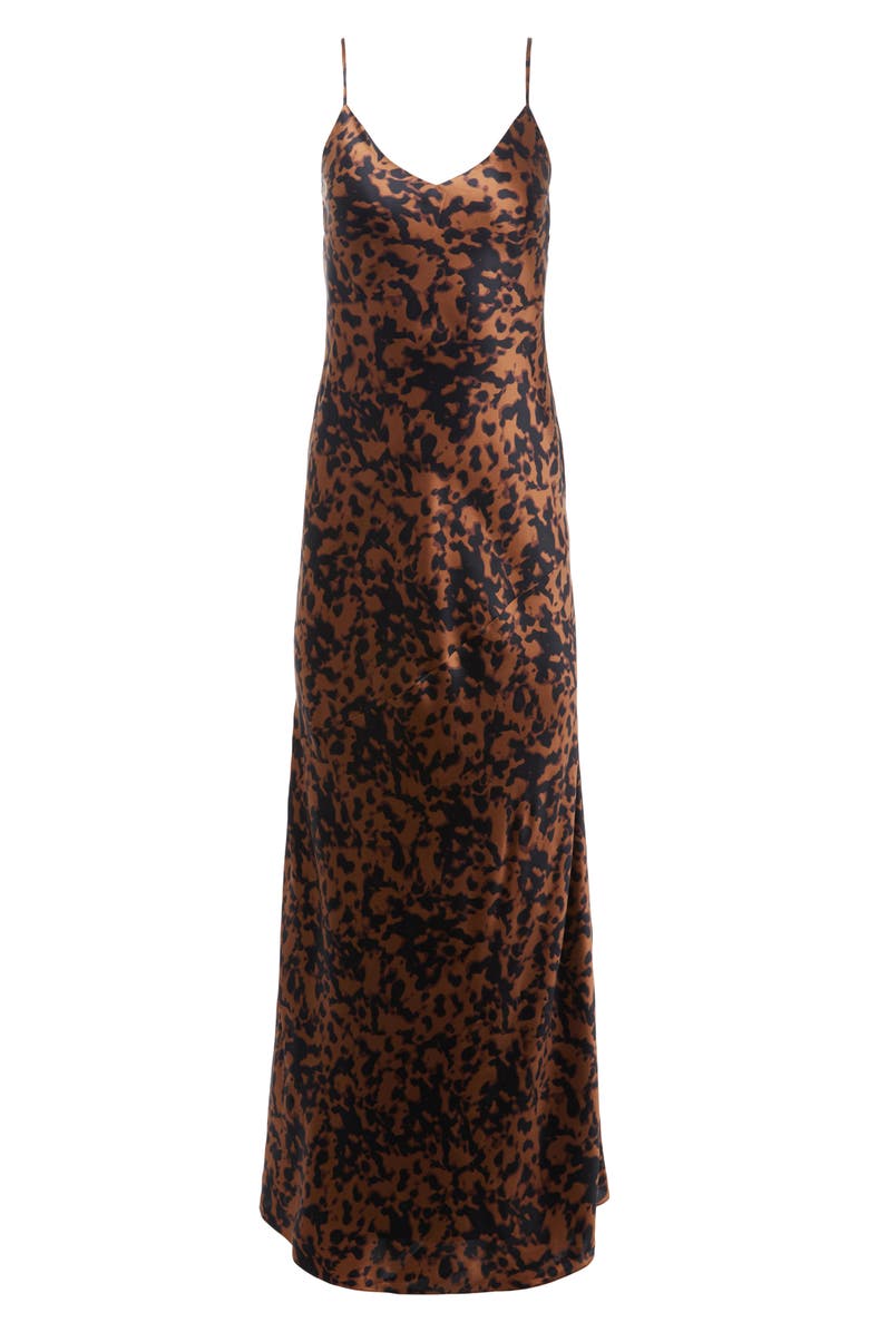 L'AGENCE Serita Silk Maxi Dress, Alternate, color, 