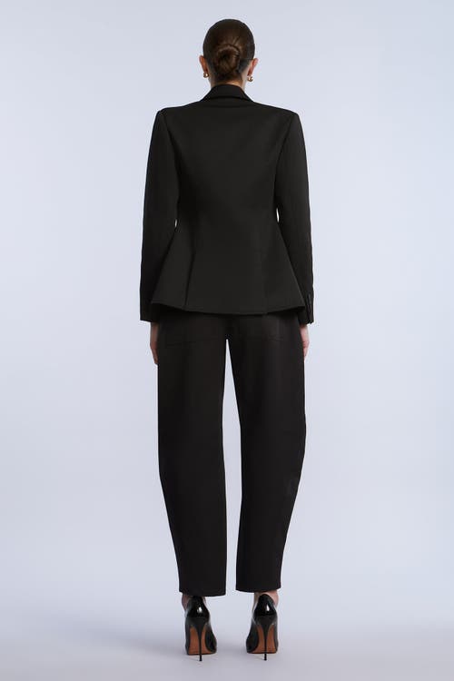 Bcbg Taffeta Twill Puddle Pants In Black
