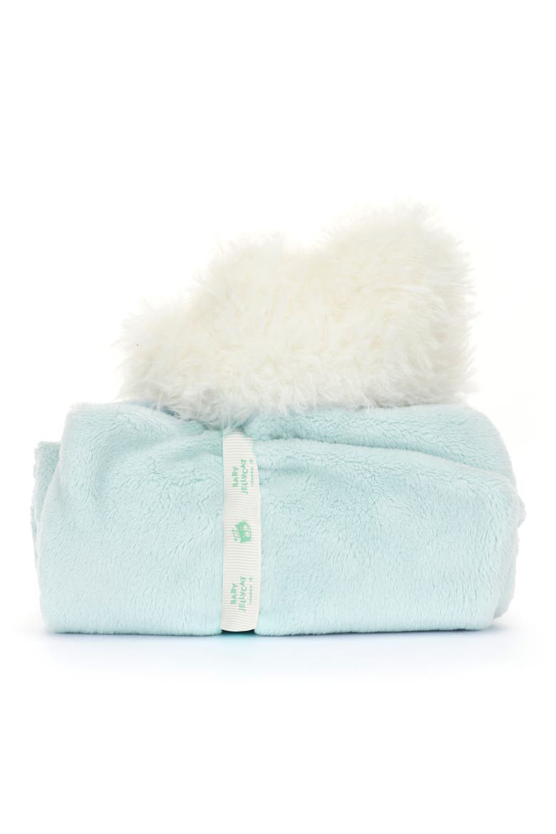Amuseables Cloud 3.5-Inch Plushie & Soother Blanket, Alternate, color, WHITE
