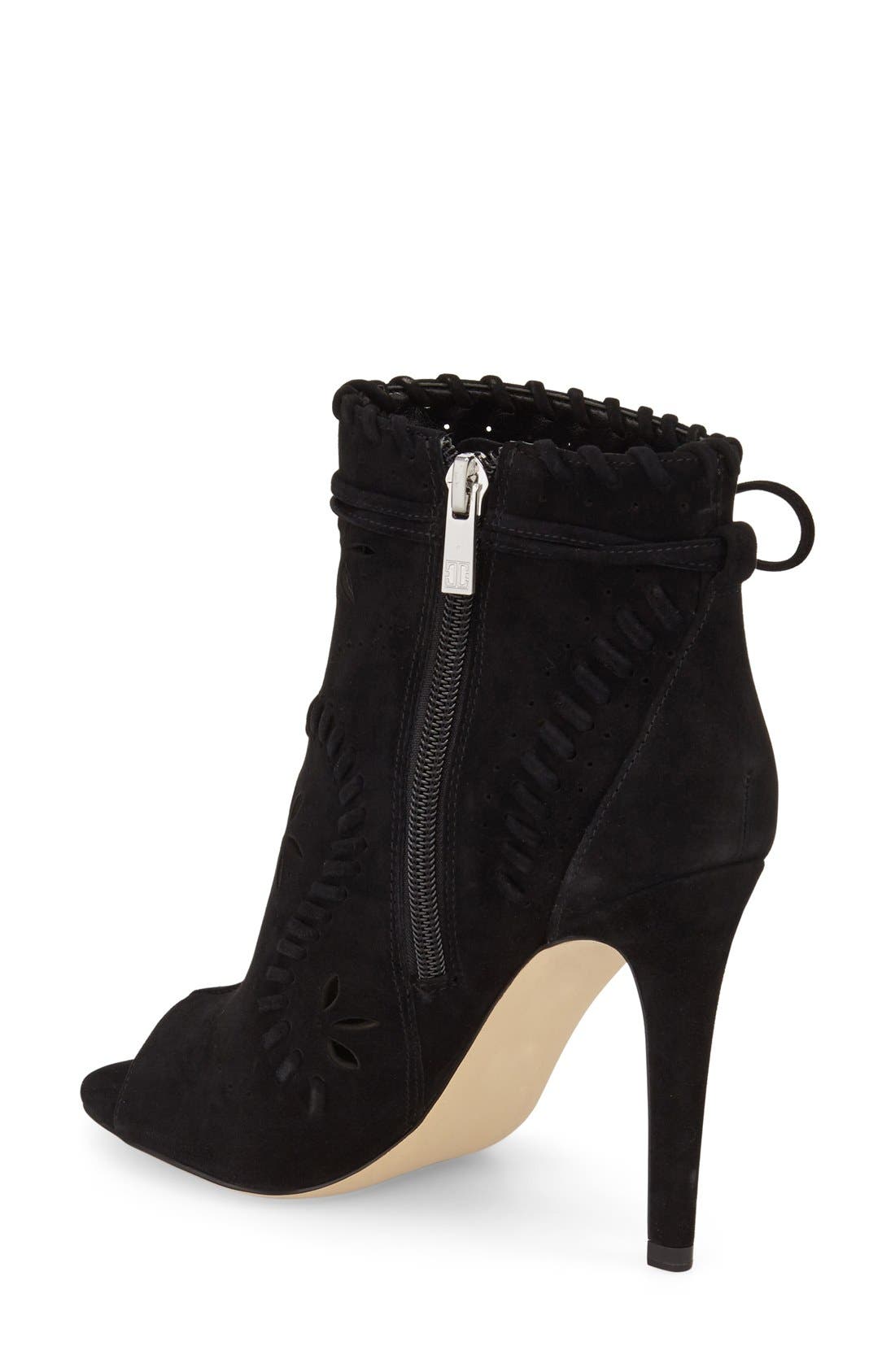 Ivanka Trump 'Daner' Open Toe Bootie, Alternate, color, 