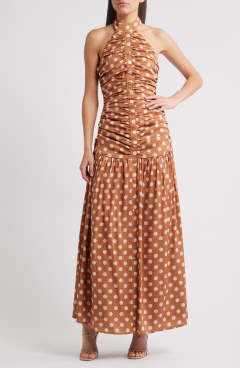 Nawal Stretch Silk Maxi Dress