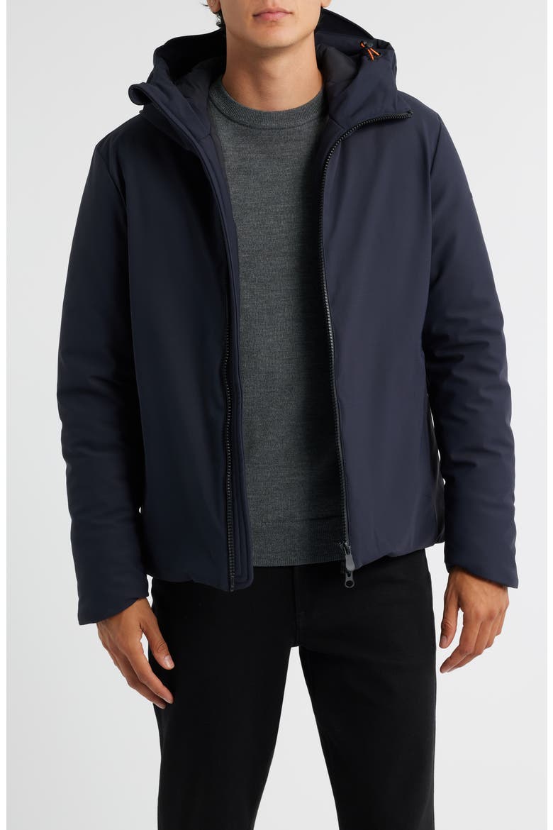 Sabal Water Resistant Hooded Jacket, Main, color, BLUE BLACK