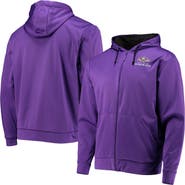 DUNBROOKE Men's Dunbrooke Purple/Black Baltimore Ravens Apprentice Full-Zip Hoodie
