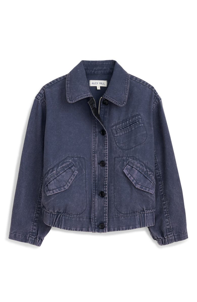 Alex Mill Ninth Street Stretch Cotton Twill Jacket, Alternate, color, Navy