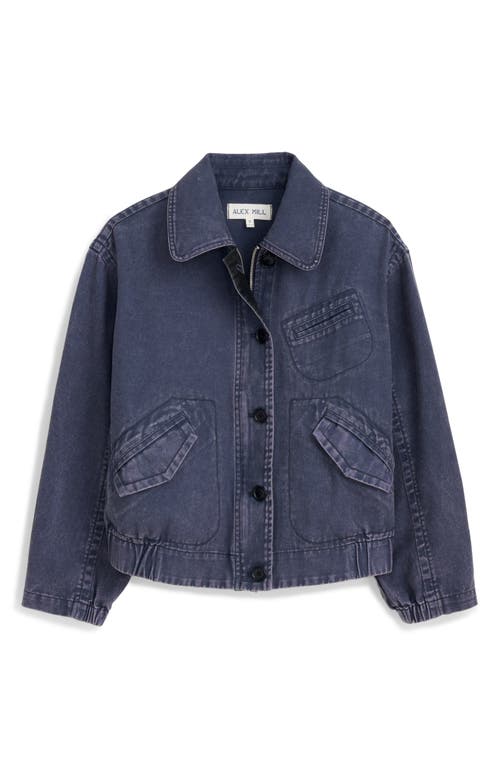 Alex Mill Ninth Street Stretch Cotton Twill Jacket In Navy