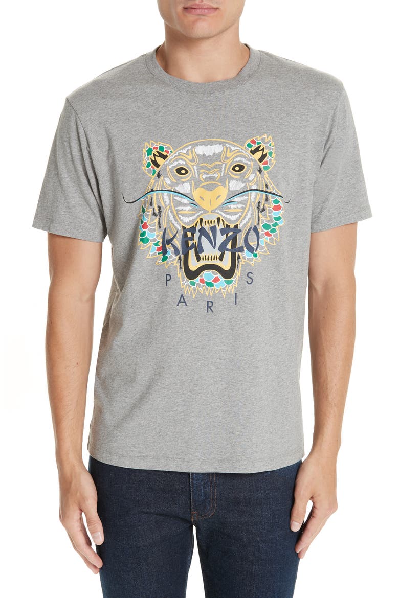 Dragon Tiger Graphic T-Shirt, Main, color, DARK GREY