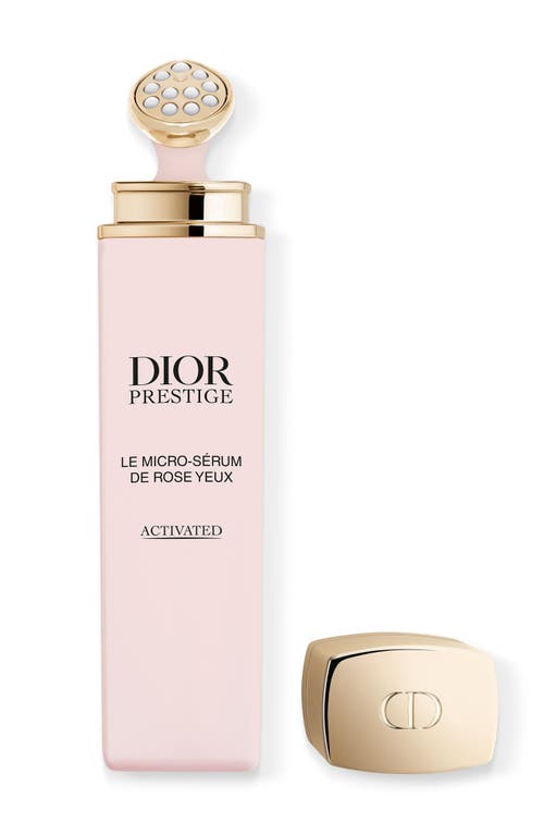 Dior Prestige Le Micro-serum De Rose Yeux Activated Eye Serum 0.60 Oz. In Transparent
