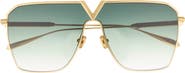 Valentino 53mm Aviator Sunglasses