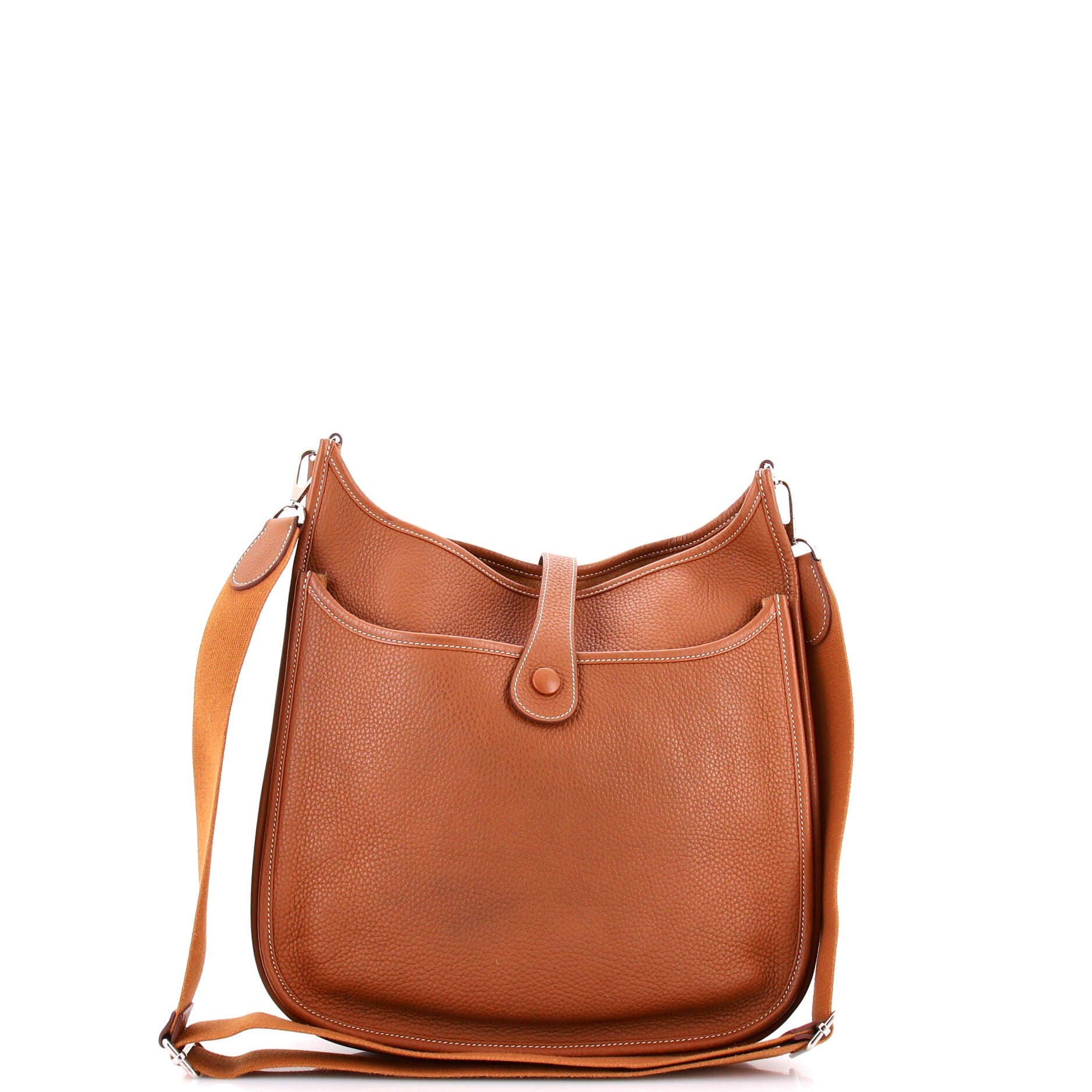 Pre-Owned Hermes Evelyne Bag Gen III Clemence PM, Alternate, color, Gold