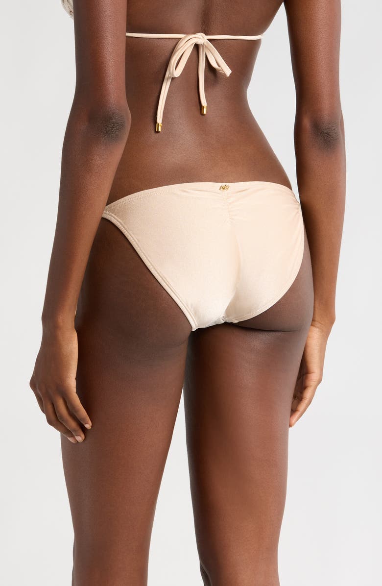 PQ SWIM Lace Side Tie Bikini Bottoms, Alternate, color, Vanilla