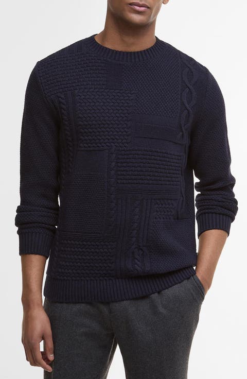 Casey Textured Wool & Cotton Crewneck Sweater