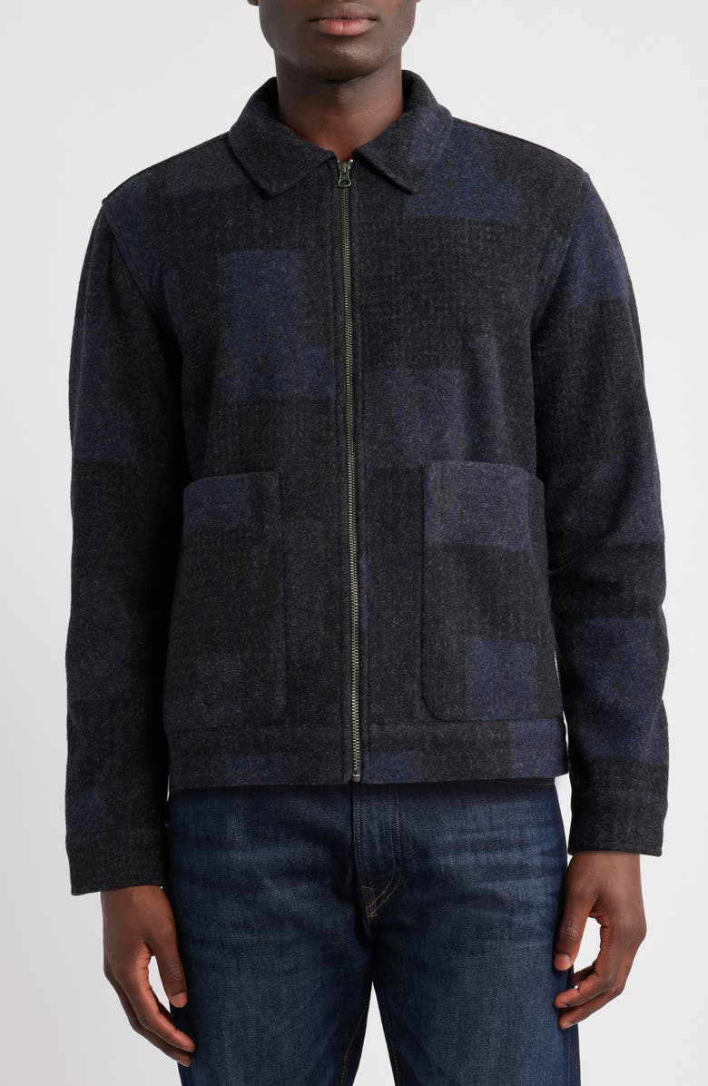 Rails Simon Plaid Zip-Up Jacket, Alternate, color, 