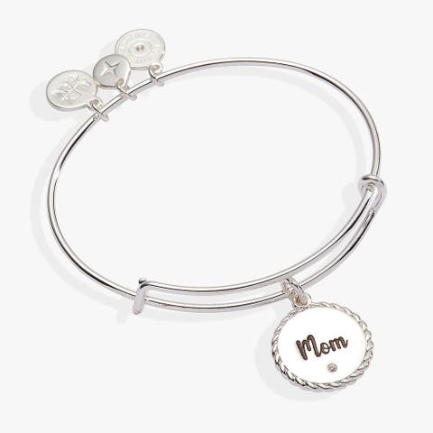 Mom Charm Bangle Bracelet