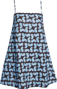 STAUD Laura Print Sleeveless Dress