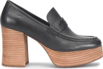Barbara Platform Penny Loafer Pump