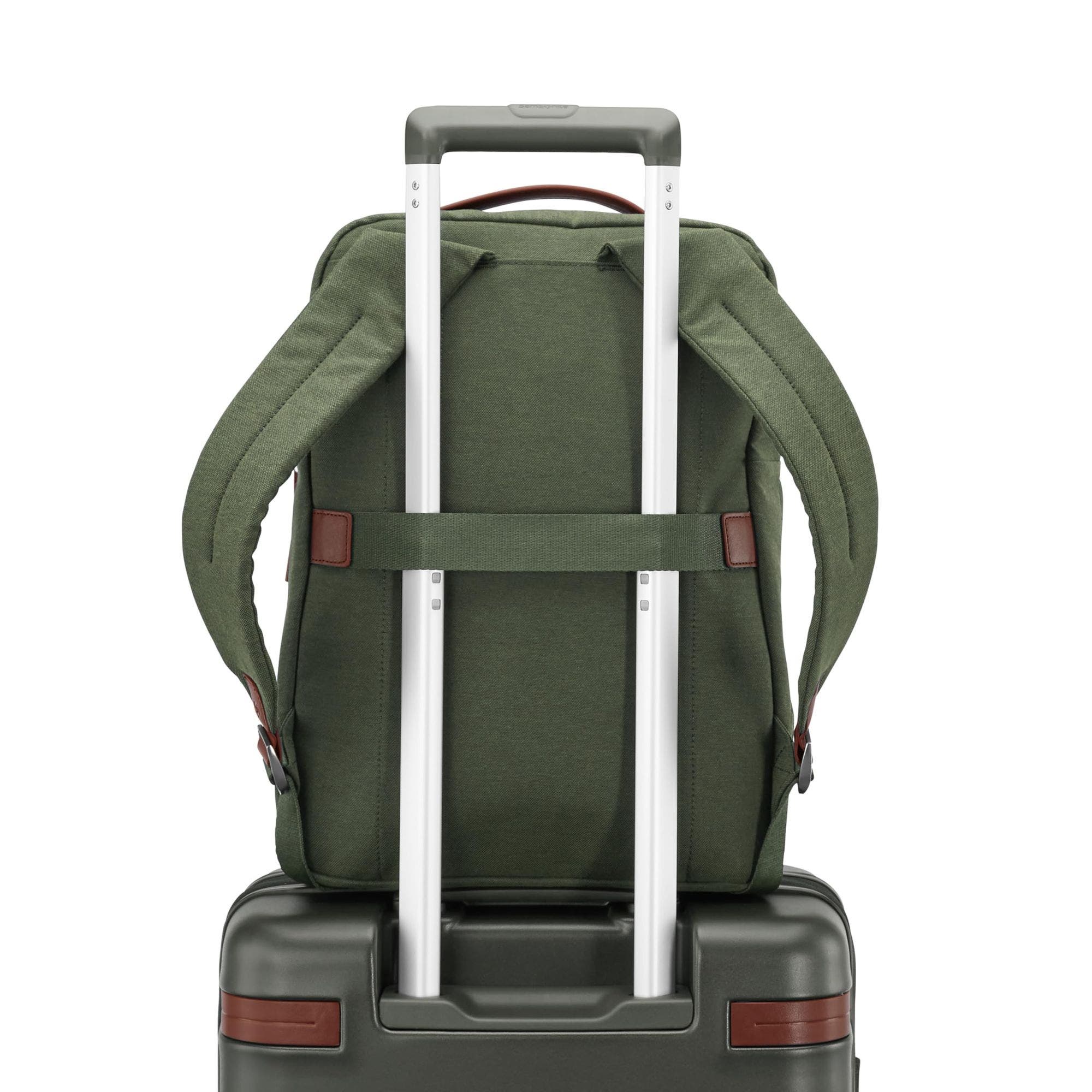 Virtuosa Travel Backpack 15.5" with Padded Laptop Sleeve, Alternate, color, Pine Green