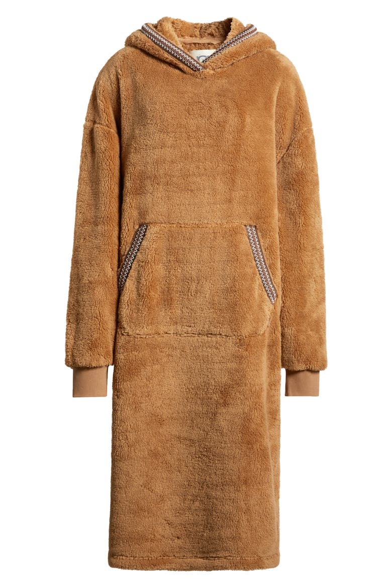 Long Fleece Hoodie, Alternate, color, CHE