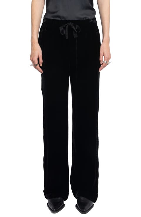 Poma Velvet Drawstring Pants