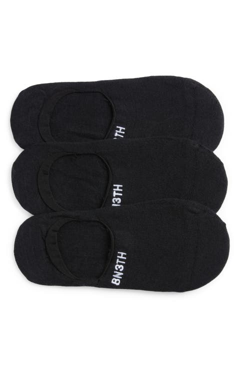 3-Pack Classic No-Show Socks