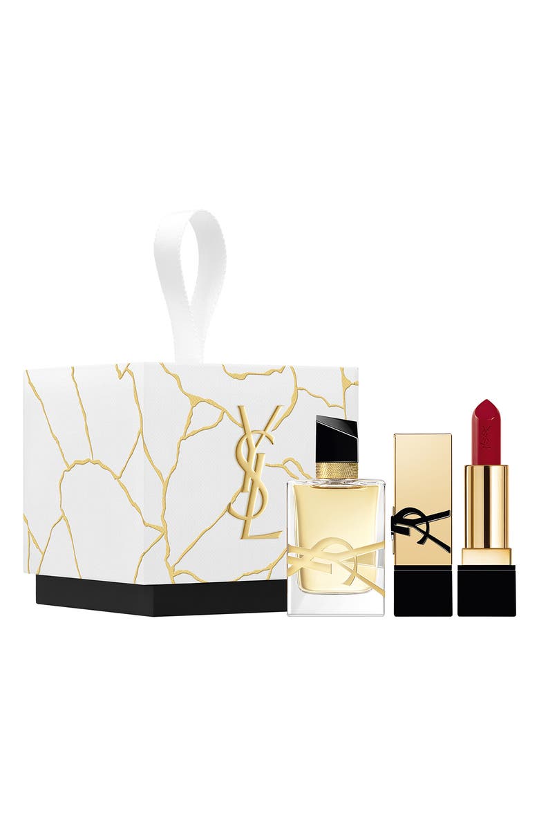 Yves Saint Laurent Lipstick and Libre Mini Ornament Gift Set, Main, color, 